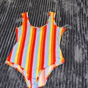 rainbow body suit